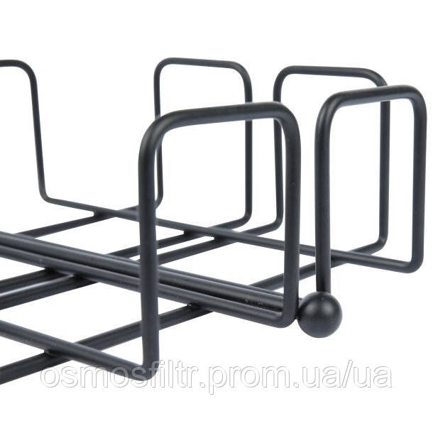 Серветниця Axentia Blackline з порошковим покриттям чорна 19х6.5x19 см (135561) Київ - фото 3