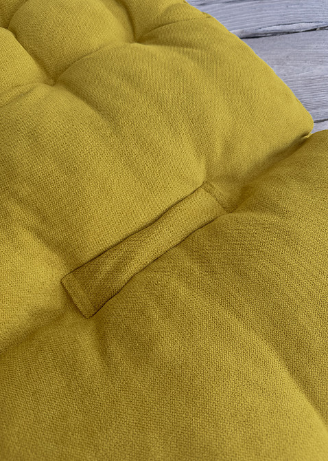 Подушка для стільців (40x120х7 см) подвійна Decorator Соро колір гірчичний 84-108 Київ - фото 6