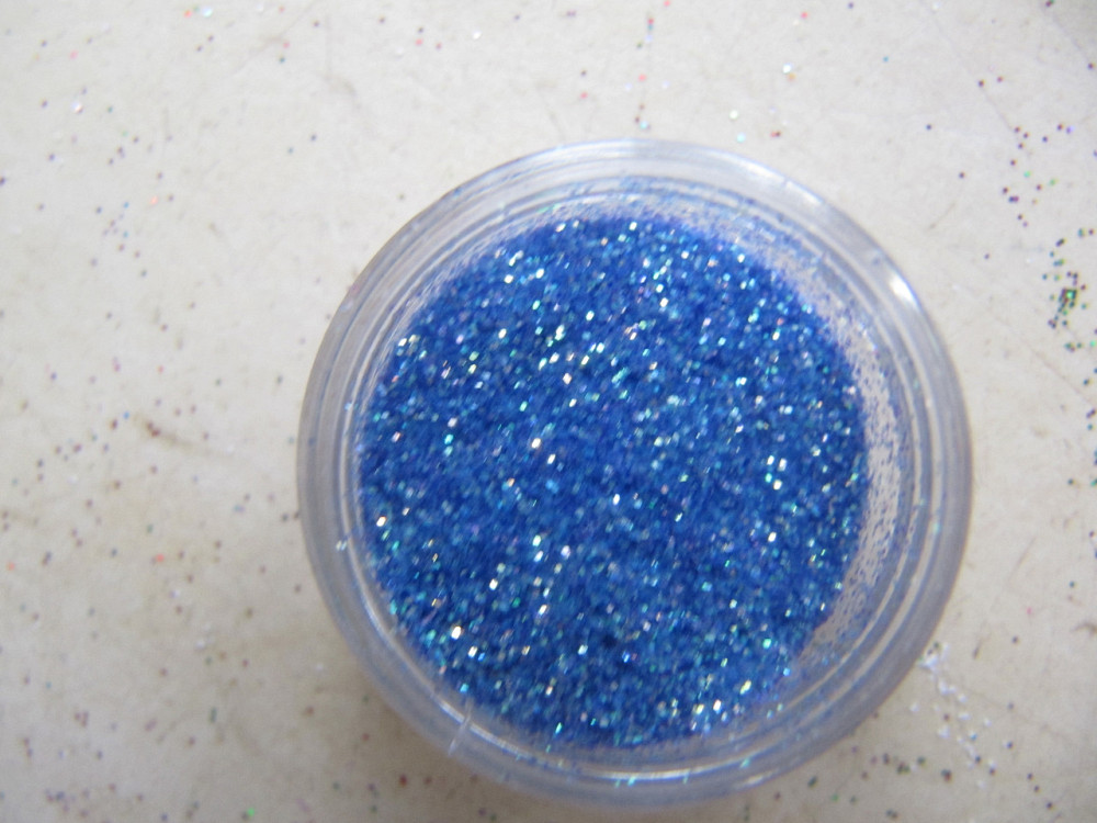 Песок для дизайна ногтей Ярко синий.2г Киев - изображение 2