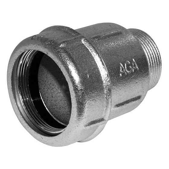 Соединение прямое зажимное с наружной резьбой DN50(59,5-63,8 мм) х 2″ AK AGAflex (000005738) Киев