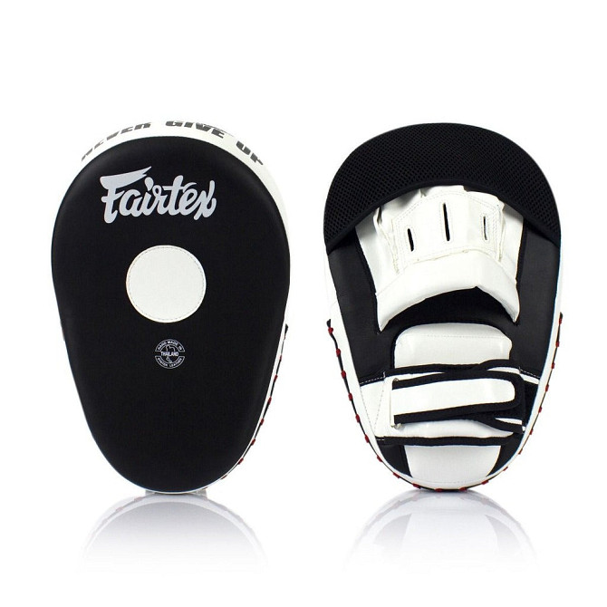 Лапи боксерські Fairtex FMV13 Black/White Каменское - изображение 3