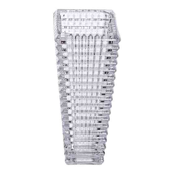 Прямокутна декоративна ваза для квітів із скла, 17 см HP-1721 Київ