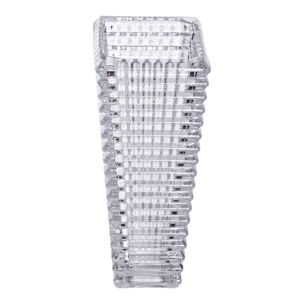 Прямокутна декоративна ваза для квітів із скла, 17 см HP-1721 Київ - фото 2