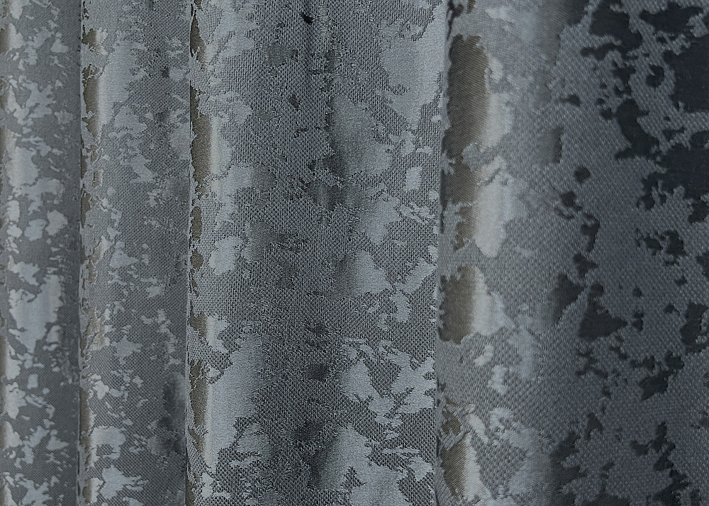 Комплект коротких штор VR-Textil Льон мармур Pavliani ХО № 1262ш Графітовий 130х170 см 2 шт (35-0204) Київ - фото 14