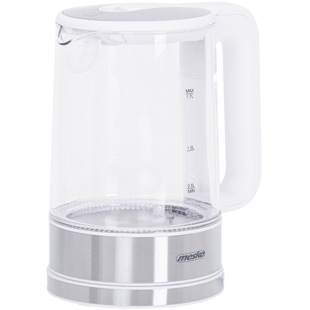 Електрочайник Mesko MS 1301 white 1850-2200Вт/ 1.7л/ скло/ встановлення температури Вінниця - фото 6