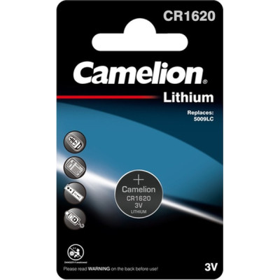Батарейка CR 1620 Lithium * 1 Camelion (CR1620-BP1) Винница - изображение 1