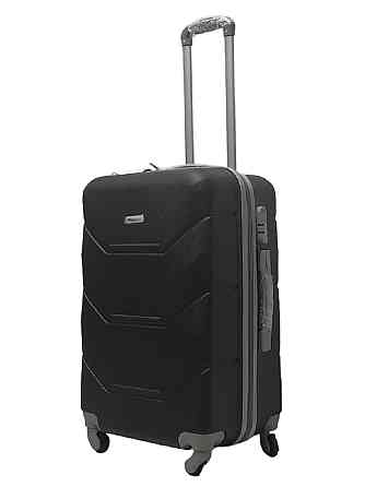 Валіза пластикова MILANO BAG 147 середня 65 см чорна Київ