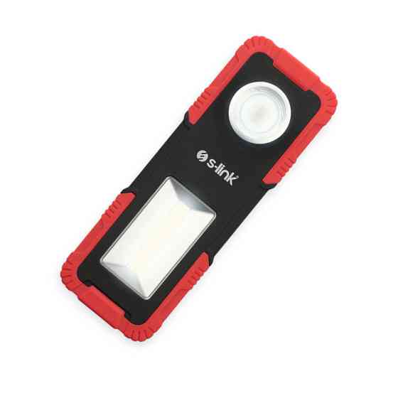 Фонарь 3w cob + 2w led акб li-ion 1200 мач, магнит, крючок, на подставке с регулировк S-Link инспекционный Мукачево