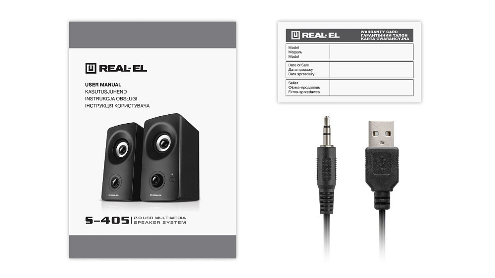 Акустична система REAL-EL S-405 Black Чорний Харків - фото 7