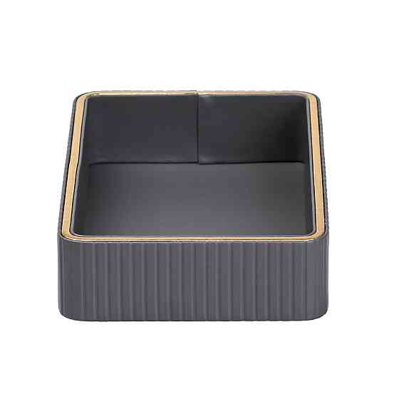 TS Kitchen Серветниця на стіл з еко-шкіри 25 х 15.5 х 5 см Сірий HP9900G Коломыя