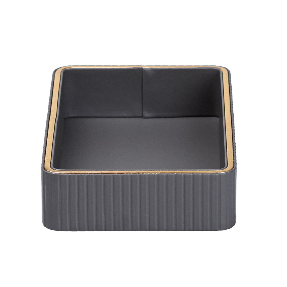 TS Kitchen Серветниця на стіл з еко-шкіри 25 х 15.5 х 5 см Сірий HP9900G Коломыя - изображение 3