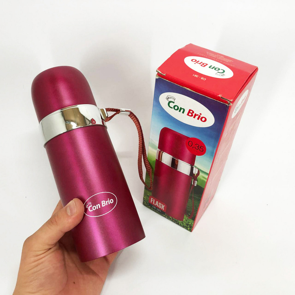 Термос для гарячих напоїв чаю Con, Термос з вакуумним утриманням тепла, Термокружка для походу HA-95 Львів - фото 3