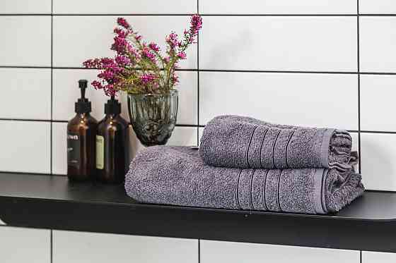 Ecotton Рушник Ecotton 70х140 см махровий банний високої щільності 420 г/м² сірий Antracite Киев