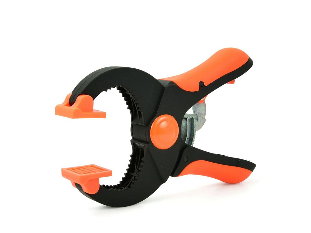 Затискач столярний "GeKo" пружинний з храповою системою фіксації, максимальний затиск 25мм, довжиною 100мм Київ - фото 2