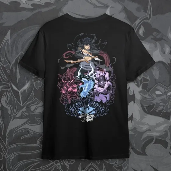 Футболка для подростка мальчика с принтом 140olo Leveling Knight140 Размер 160 Anime10908 Днепр