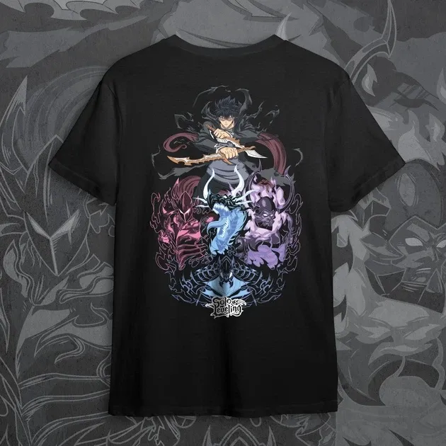 Футболка для підлітка хлопчика з принтом 140olo Leveling Knight140 Розмір 160 Anime10908 Дніпро - фото 3