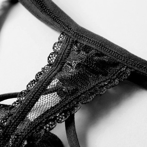 Интимные стринги черные - размер 42-46, 85% полиэстер, 15% нейлон Киев - изображение 4