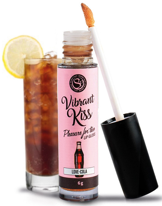 Блеск для губ с эффектом вибрации Secret Play - LIP GLOSS Vibrant Kiss Cola, 6 грамм Sex Aura Киев - изображение 1