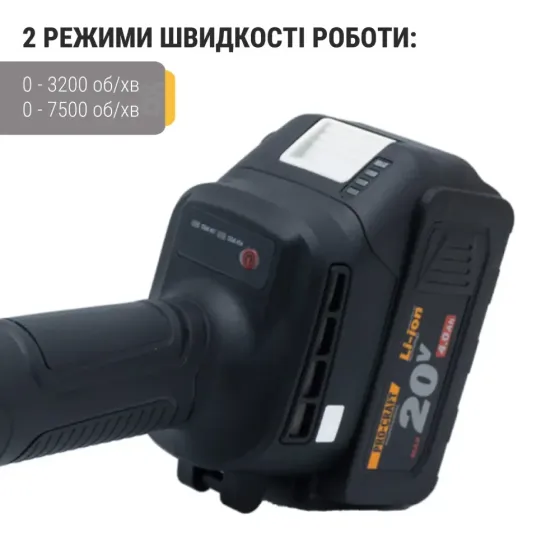 Акумуляторна болгарка Procraft PGA20 (2 акб) Коломия