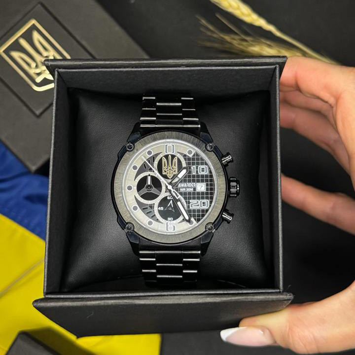 Awarder 016 Тризуб золото Black-Black Steel Киев - изображение 5