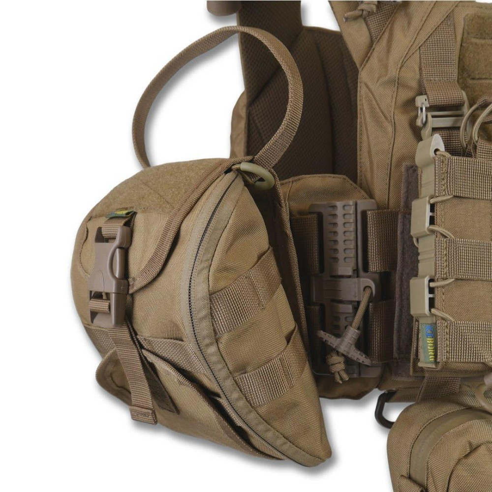 Военный разгрузочный жилет kiborg с 8 итогами тактическая плитоноска койот с быстрым сбросом для зсу   WAR Львов - изображение 4