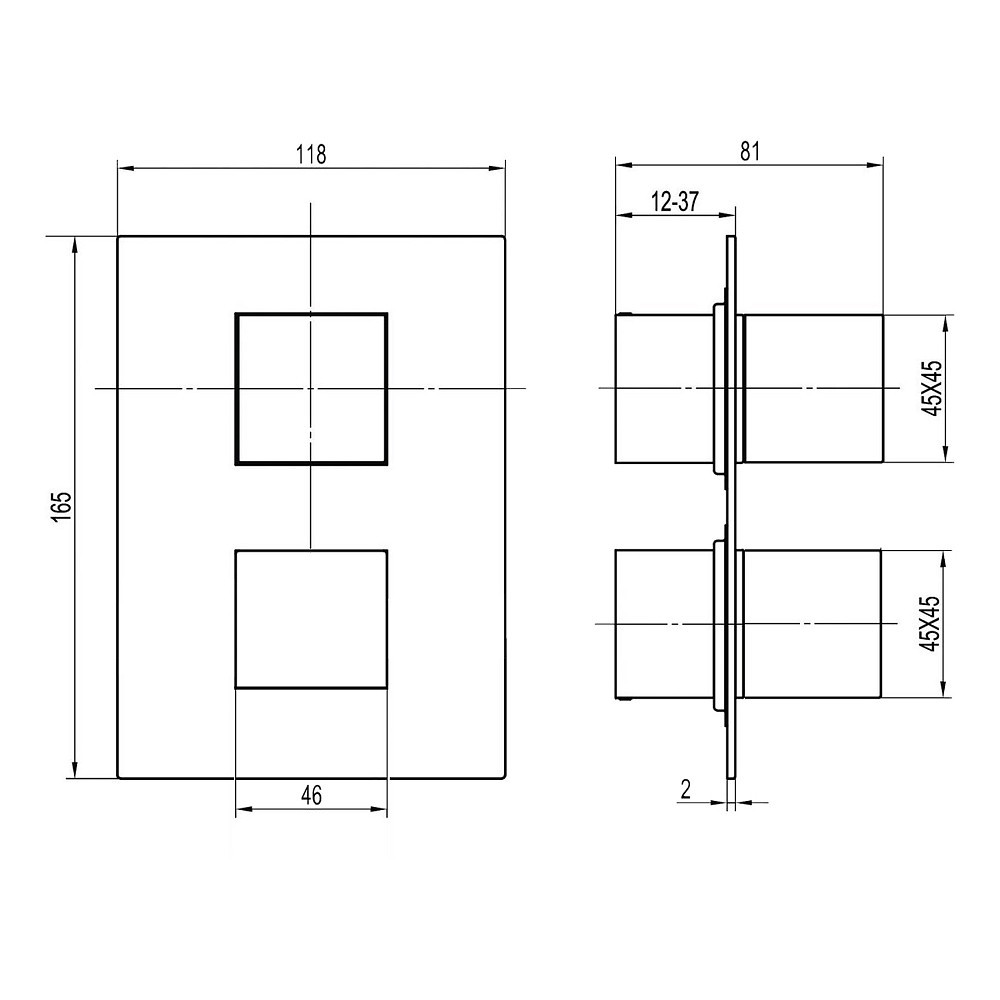 Душова система вбудована TOPAZ ODISS TO 08117-L03-TT Луцьк - фото 9