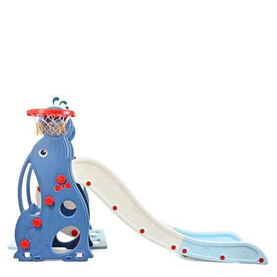 Дитяча гірка-гойдалка WM19020-4 кільце баскетбольне Вінниця