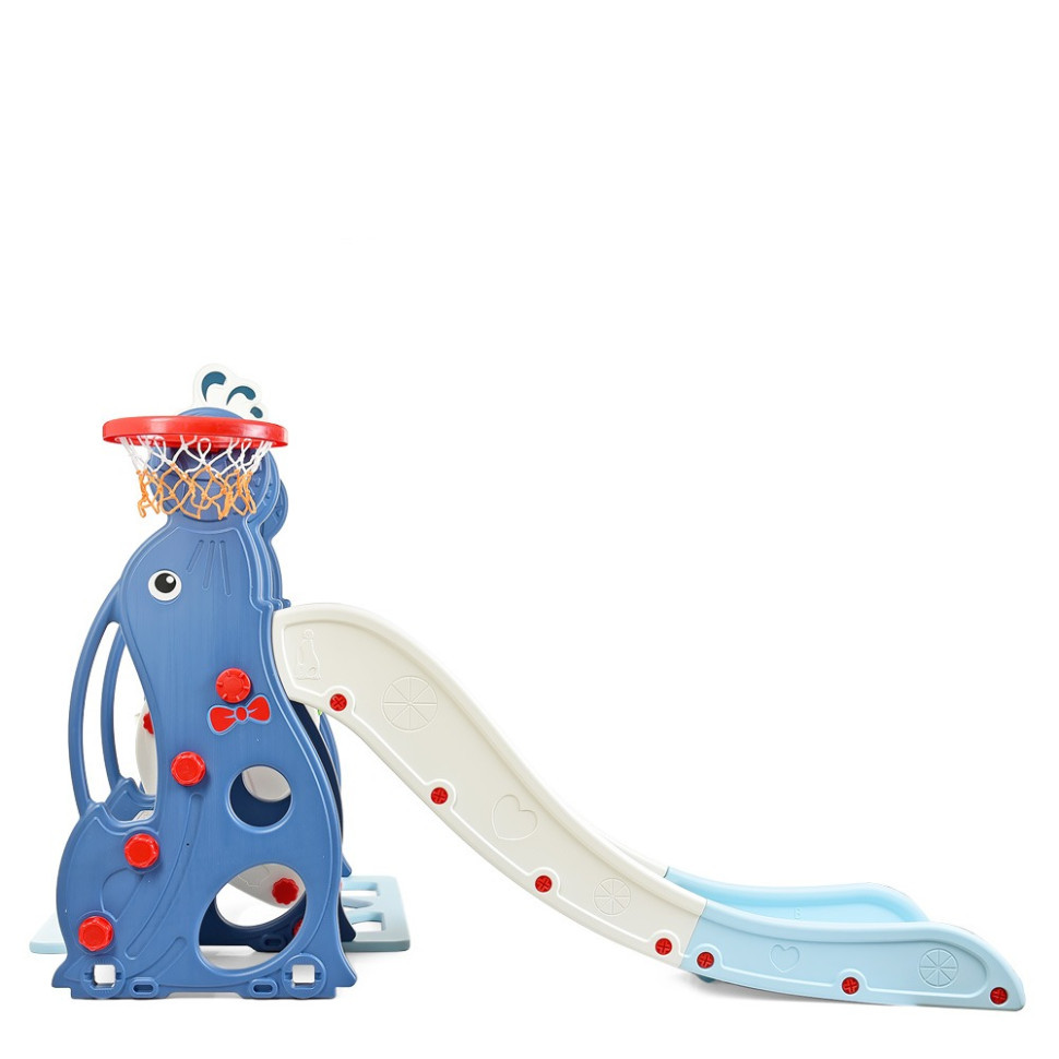 Дитяча гірка-гойдалка WM19020-4 кільце баскетбольне Вінниця - фото 3