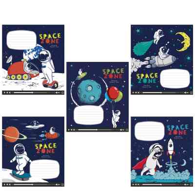 Тетрадь Школярик 12 листов в клетку (012-3176K) Винница