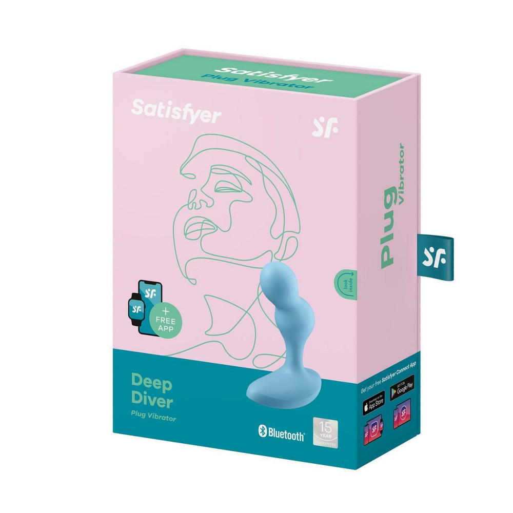 Смарт массажер простаты Satisfyer Deep Diver Light Blue Sex Aura Киев - изображение 7