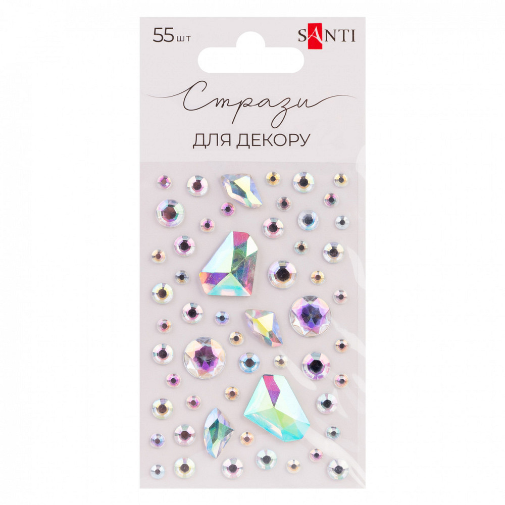 Стрази "Santi" самоклеючі "MIX" хамелеон 742993, шт Київ - фото 1