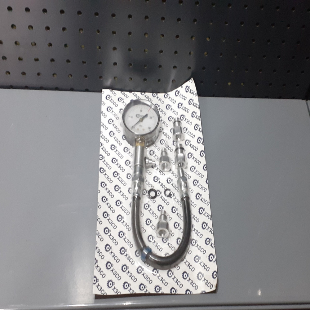 Компрессометр для измерения компрессии дизельных и бензиновых двигателей с гибким шлангом КОМПР40ШЛ ХЗСО CMPR Чернигов - изображение 2