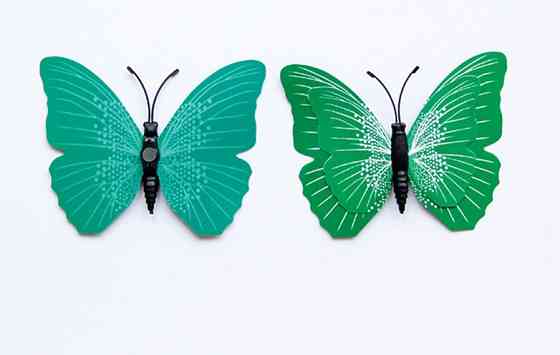 Набір зелених метеликів - 12шт. Київ