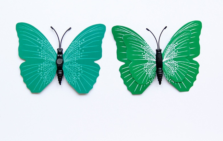 Набор зеленых бабочек - 12шт. Киев - изображение 3