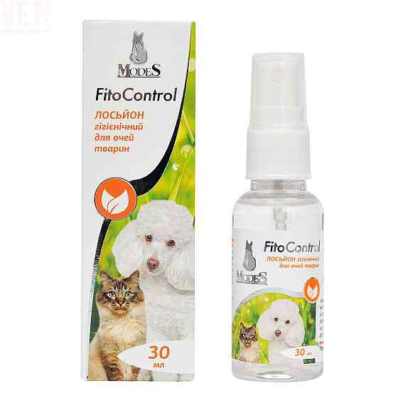 Лосьон гигиенический Модес Modes Fito Control для глаз животных (собаки/кошки), 30 мл Киев