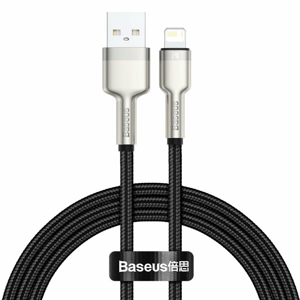 Кабель Baseus Cafule Series Metal Data Cable Type-C to iP PD 20W 1m Black Київ - фото 1