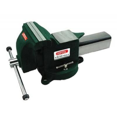 Тиски Toptul слесарные с наковальней поворотные 250мм 10