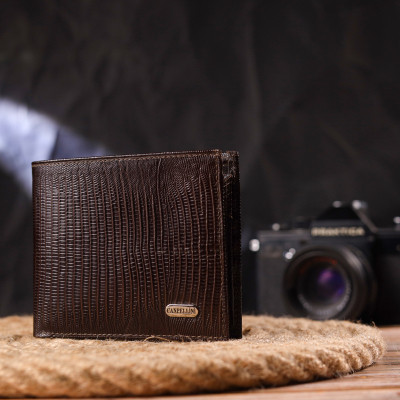 Гаманець Canpellini З натуральної шкіри Коричневий (21585) Вінниця - фото 3