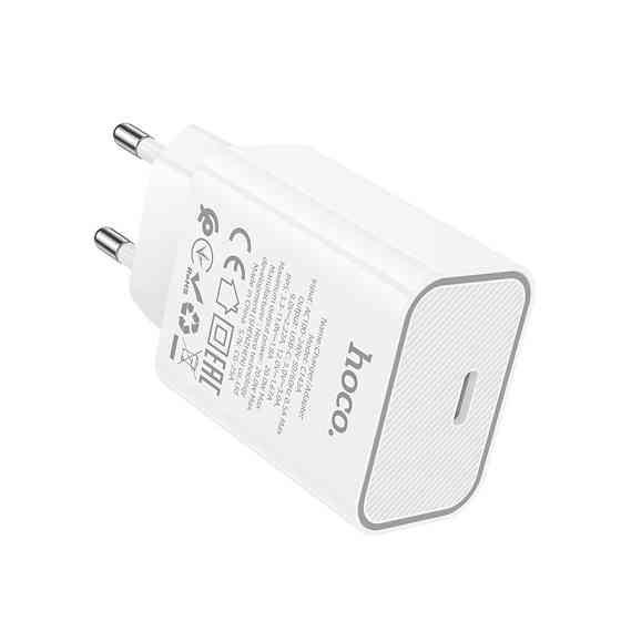 Сетевое зарядное устройство HOCO C143A Benefit single port PD20W charger White Одесса