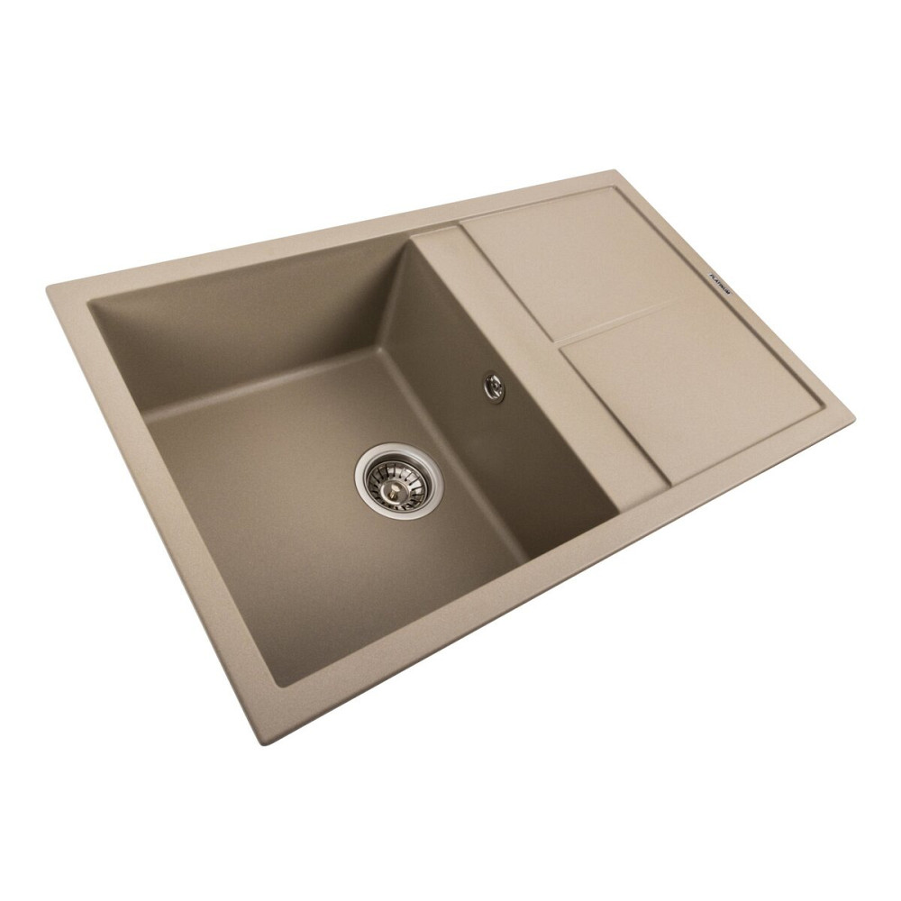 PLATINUM Гранітна мийка для кухні Platinum 7950 Selena матовий Титан Київ - фото 2