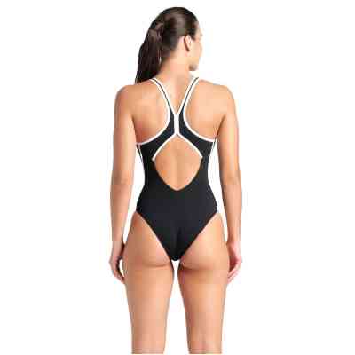 Купальник Arena Pro_File Swimsuit Solid 008055-510 Чорний/Білий 44 (3468337414346) Вінниця