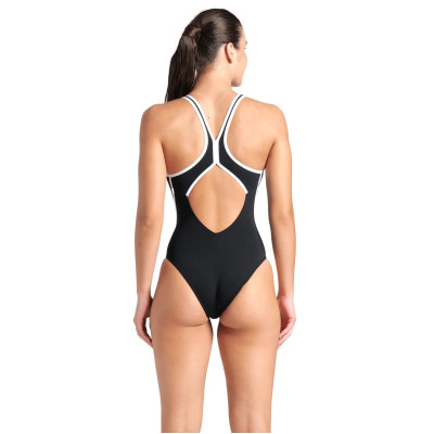 Купальник Arena Pro_File Swimsuit Solid 008055-510 Чорний/Білий 44 (3468337414346) Вінниця - фото 2