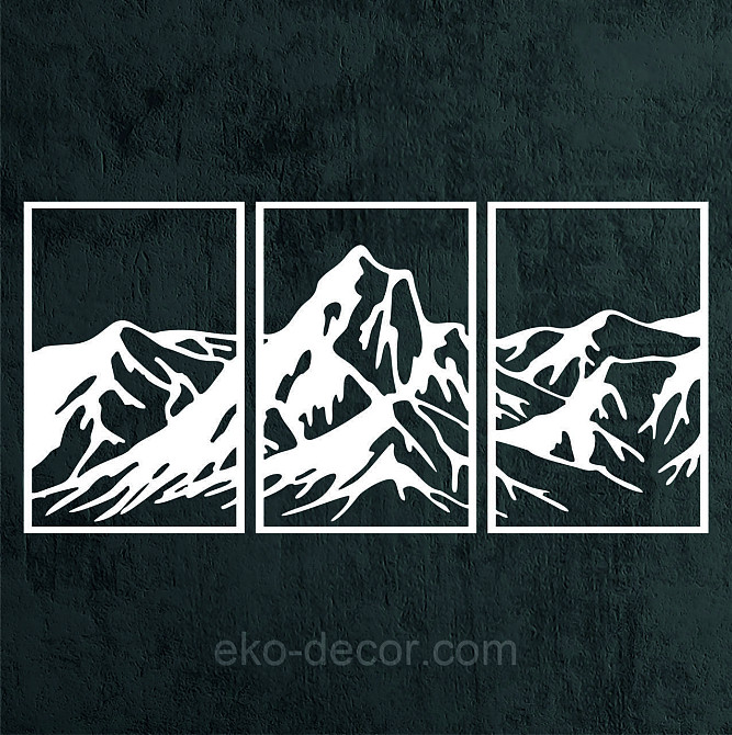 Декоративне настінне Панно «Гори», Декор на стіну Київ - фото 7