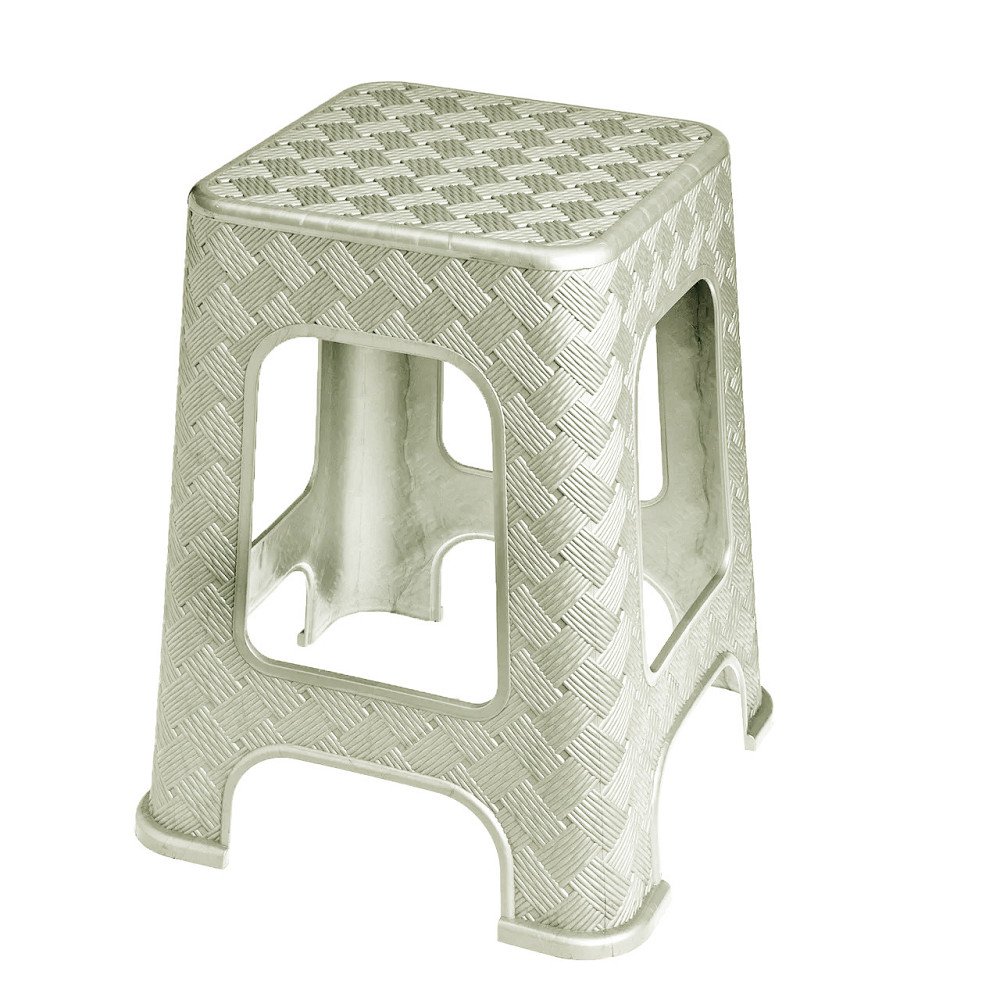 Табурет Ротанг 37*37*45,5см "R plastic" колір світло-бежевий Одеса - фото 1