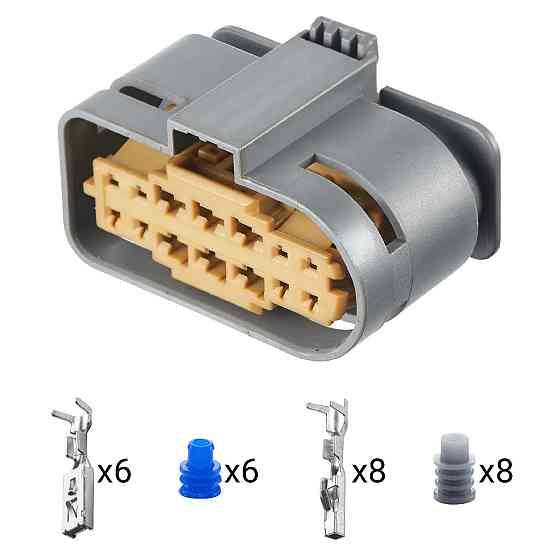 Роз'єм конектор 14-кон., Фара, A0525456026, 0525456026, A0525455626, 0525455626, 13527901, Mercedes-Benz Київ