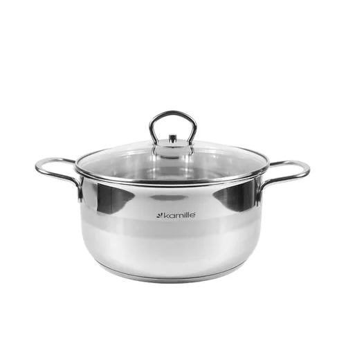 Каструля нержавіюча сталь 4л 22*11см 5414 KAMILLE Житомир - изображение 2