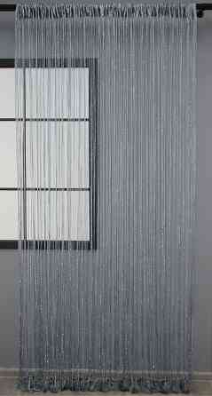 Штори-нитки "Кісея" з люрексом Графітовий 300х300см 1 шт (61-035) Київ