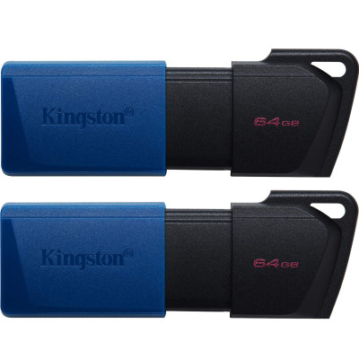 USB флеш накопичувач Kingston 2x64GB DataTraveler Exodia M Black/Blue USB 3.2 (DTXM/64GB-2P) Вінниця - фото 1