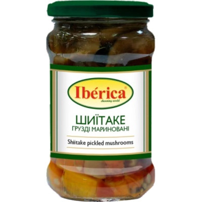 Овочева консервація Iberica Грузді (шіїтаке) мариновані 314 г с/б (8436024299403) Вінниця - фото 1