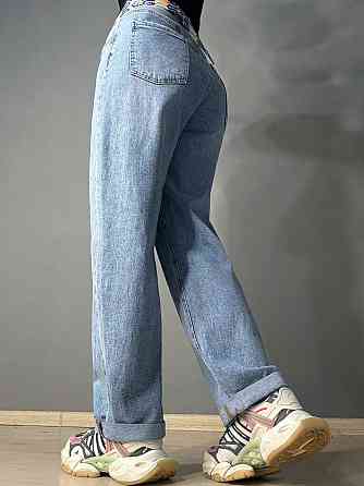 Джинси жіночі Dragon 8317 Mom Comfort Baggy з поясом стрейчеві блакитні, блакитний, З2, 32, 87 см, 111 см Київ